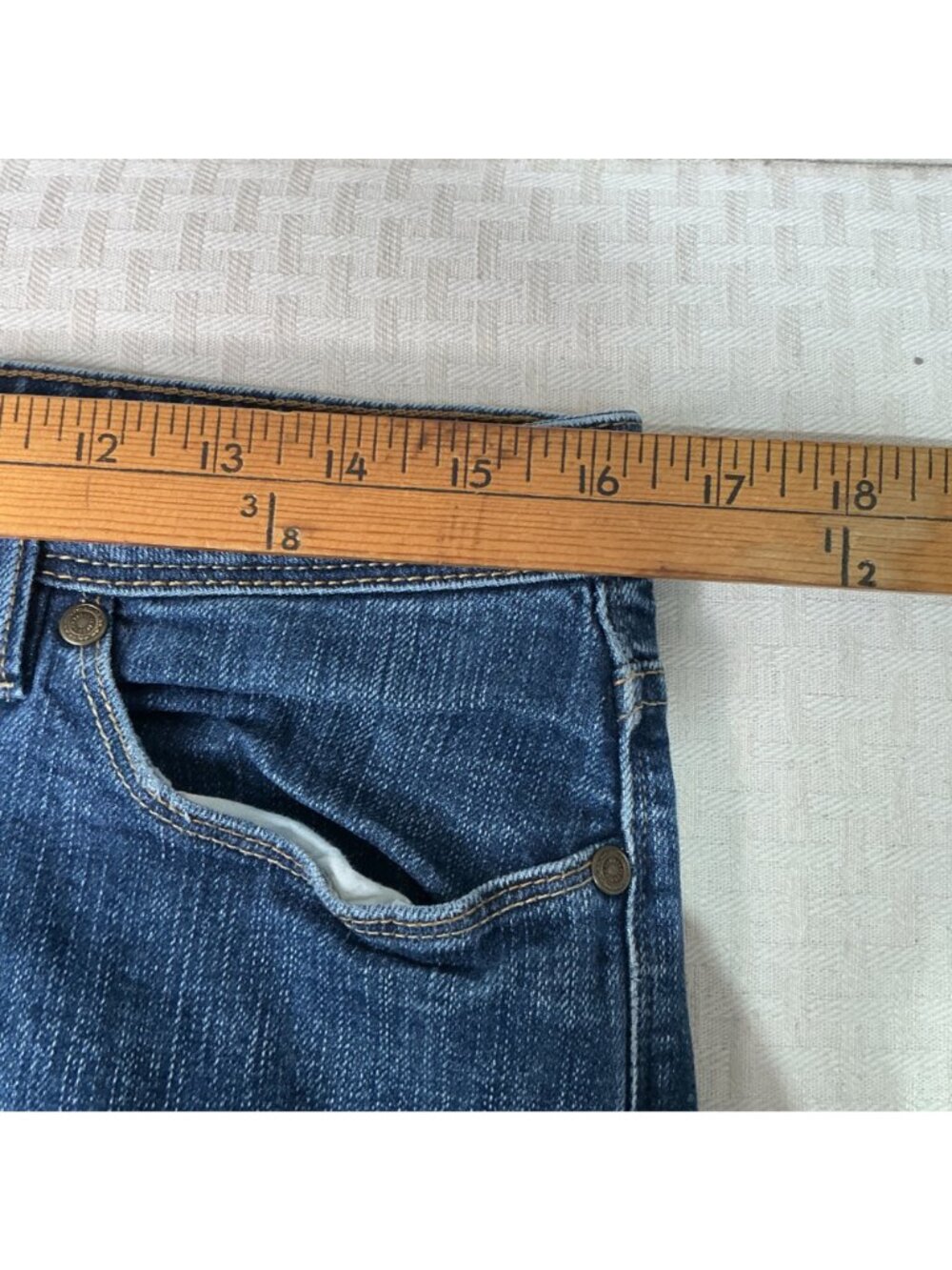 Premium Denim Women's Bootcut Jeans Size 10 Medium Wash Cotton Blend - Picture 5 of 8